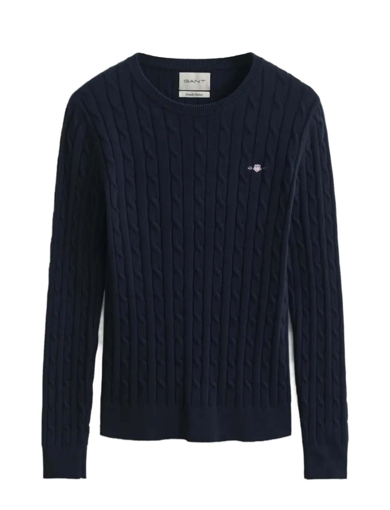 GANT Klassisch Cable Knit Pullover Navy - XL - Damen