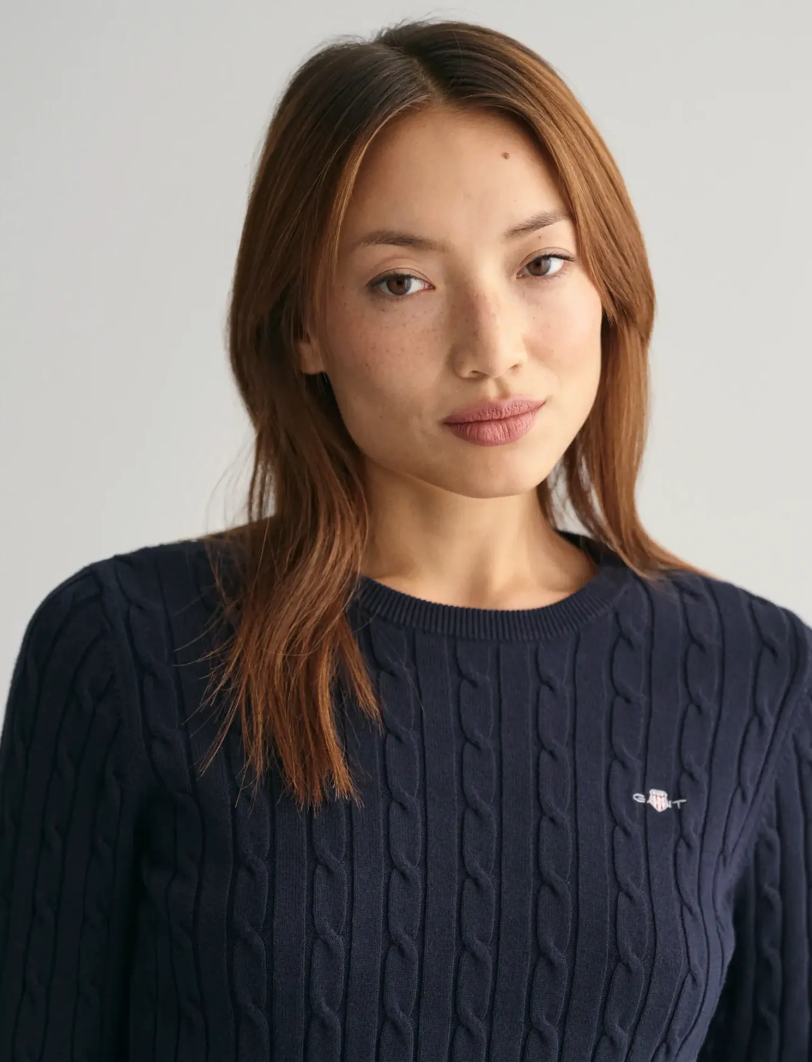 Gant Classic Cable Knit Sweater stickade tröjor dam – bild 7