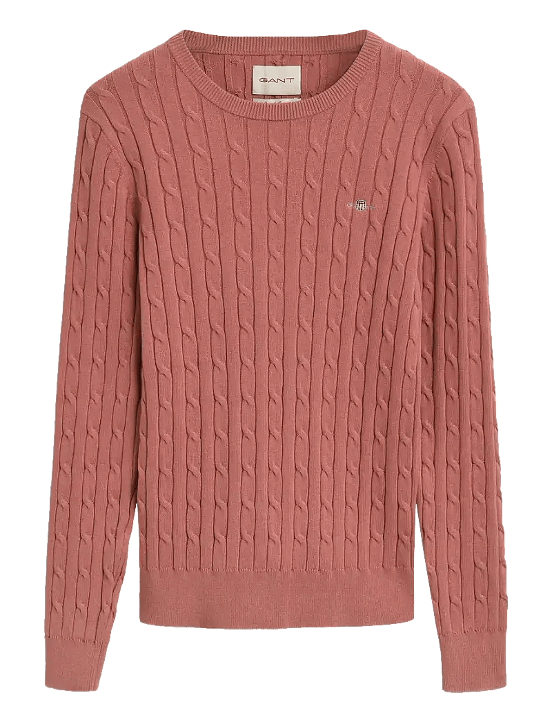 Gant - Classic Cable Knit Sweater - sviitrid - faded brick - 0