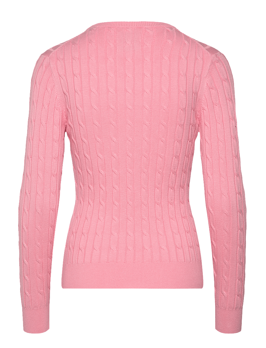 Gant - Classic Cable Knit Sweater - gebreide truien - geranium pink - 1