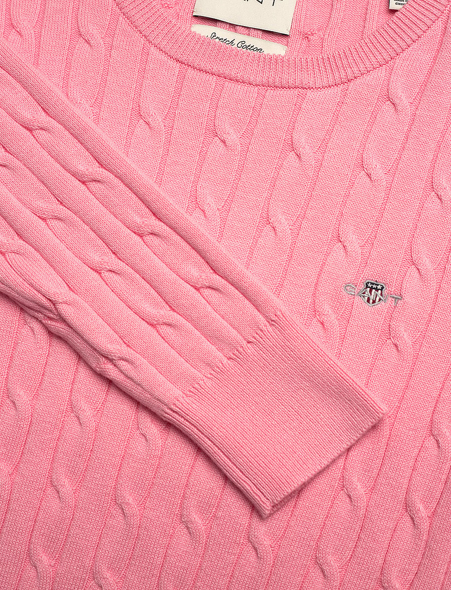 Gant - Classic Cable Knit Sweater - gebreide truien - geranium pink - 2