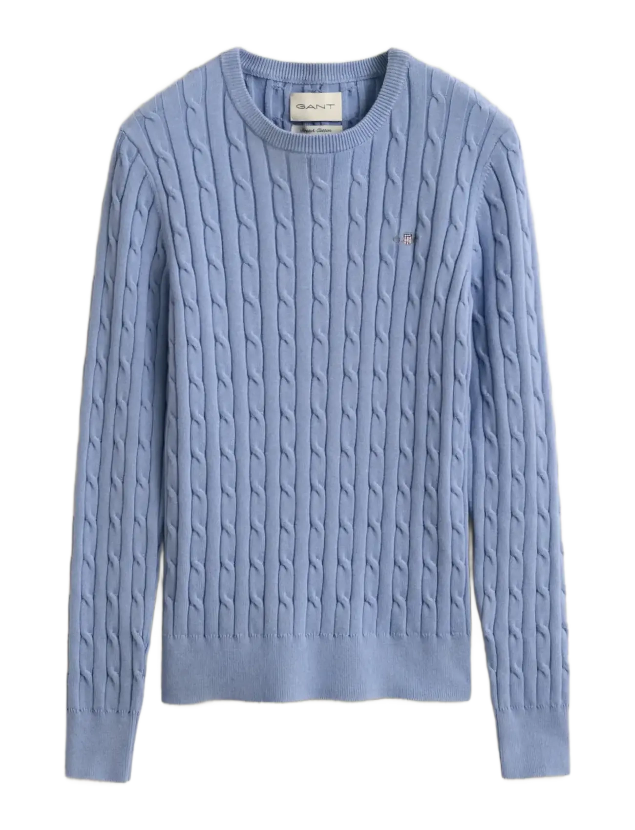 GANT Klassisch Cable Knit Pullover Blau - XL - Damen