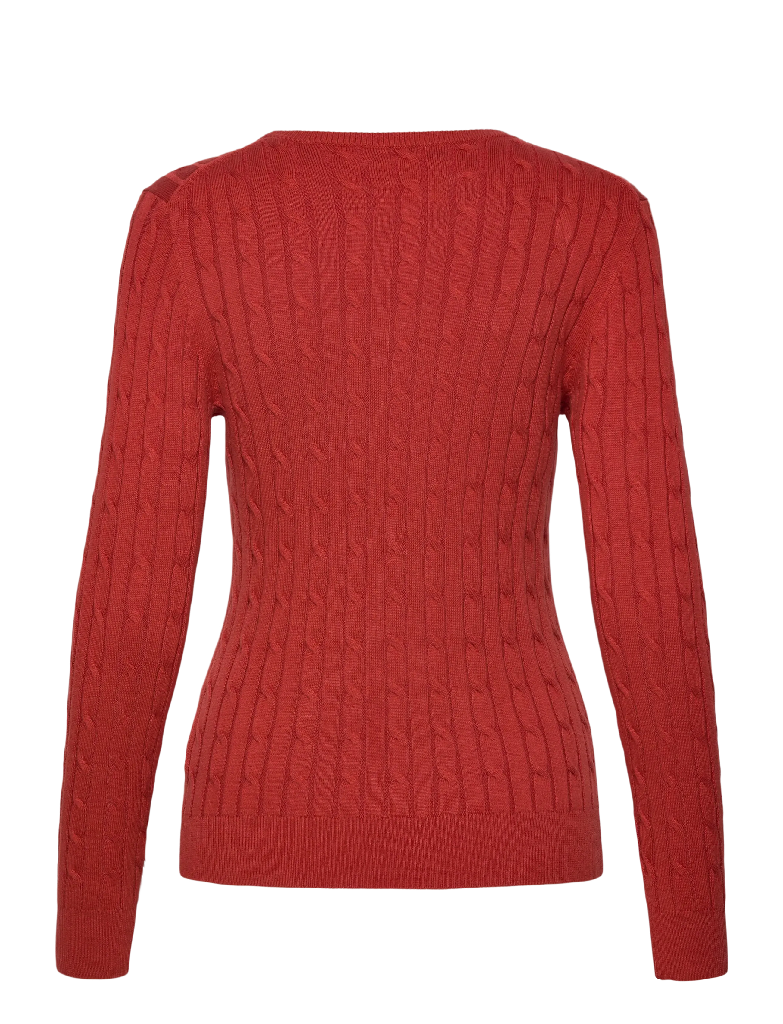 Gant - Classic Cable Knit Sweater - jumpers - modern rust - 1