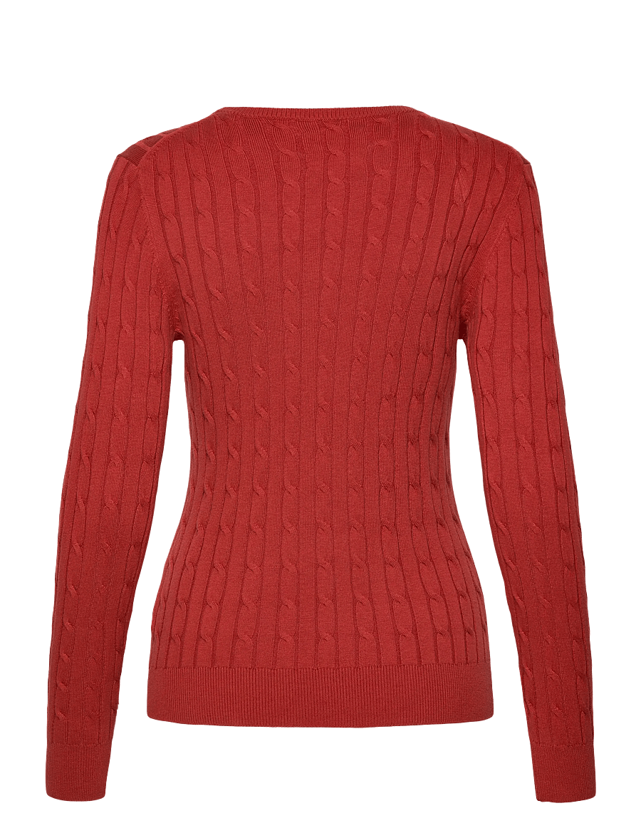 Gant - Classic Cable Knit Sweater - stickade tröjor - modern rust - 1