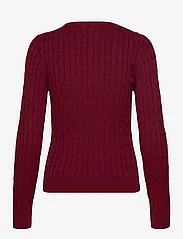 GANT - STRETCH COTTON CABLE C-NECK - pullover - plumped red - 1