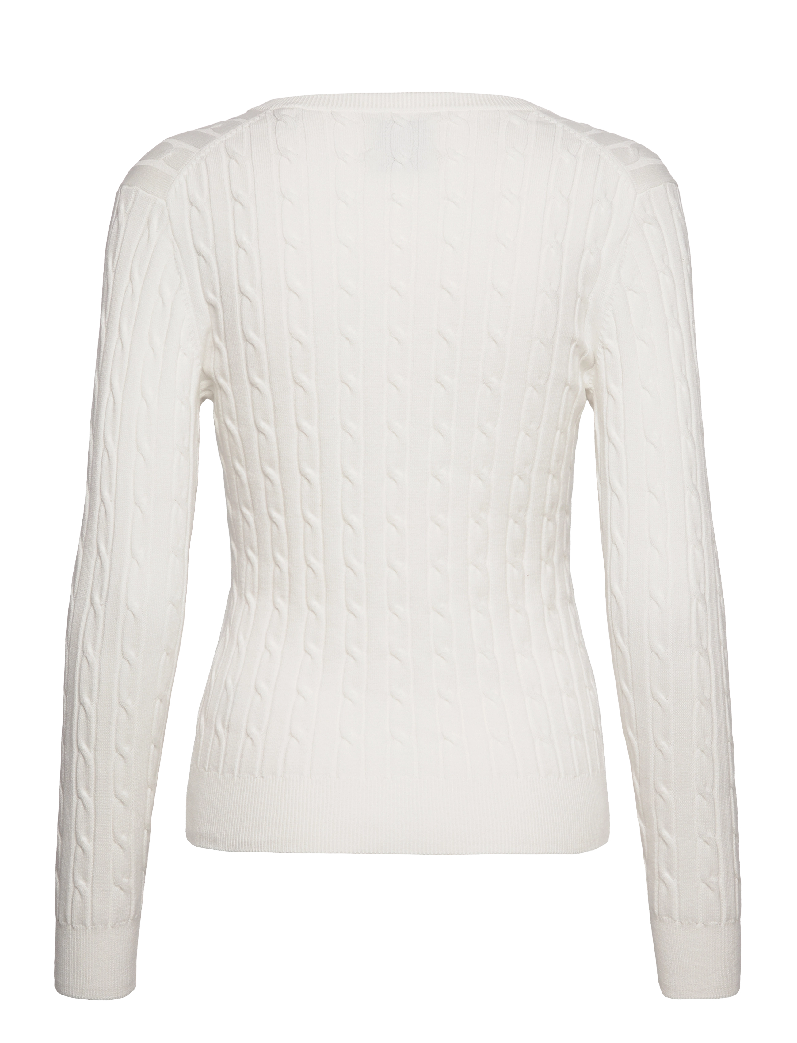 Gant - Classic Cable Knit Sweater - neulepuserot - eggshell - 2