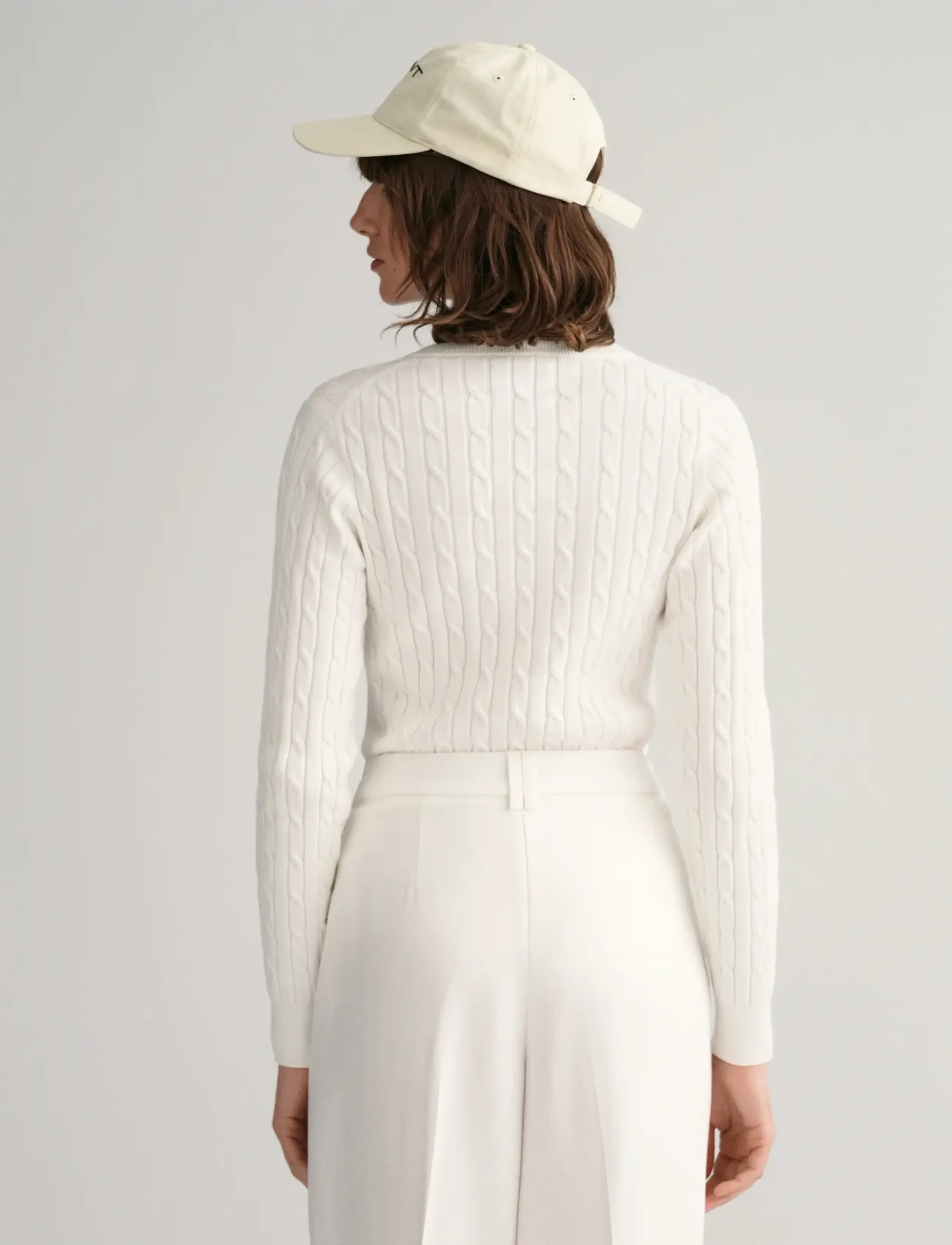 Gant Classic Cable Knit Sweater stickade tröjor dam – bild 6