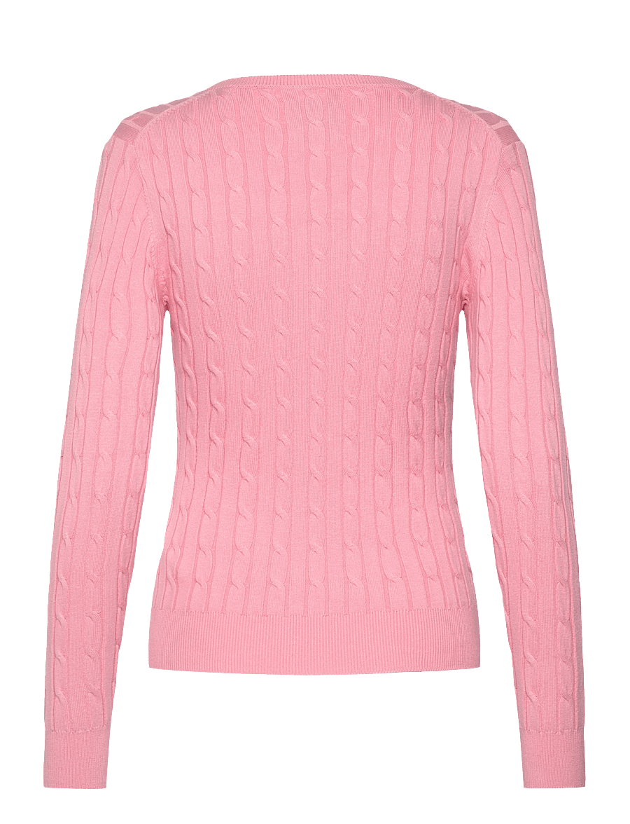 Gant - Classic Cable Knit Sweater - pullover - geranium pink - 2