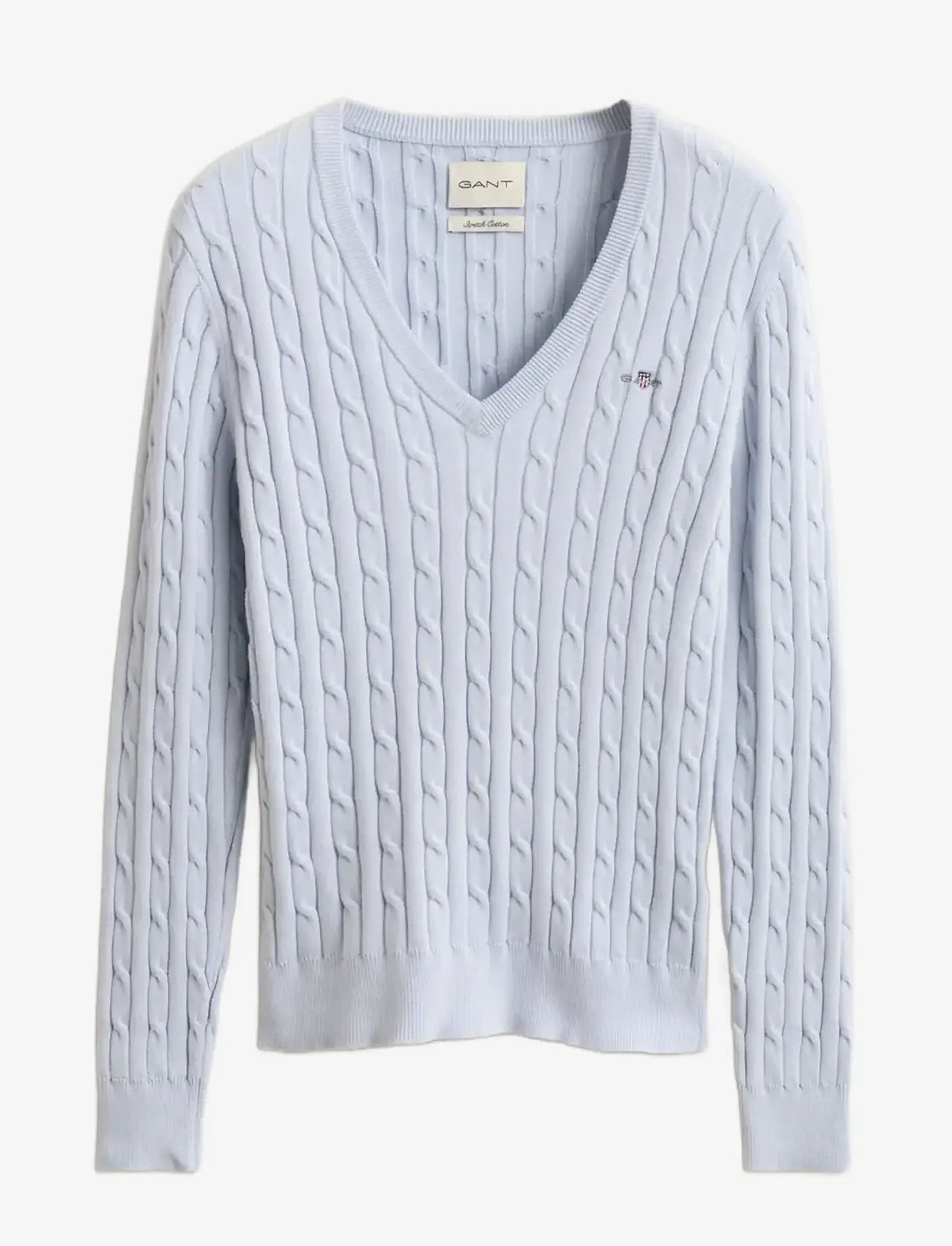 Gant - Classic Cable Knit Sweater - sviitrid - light blue - 1