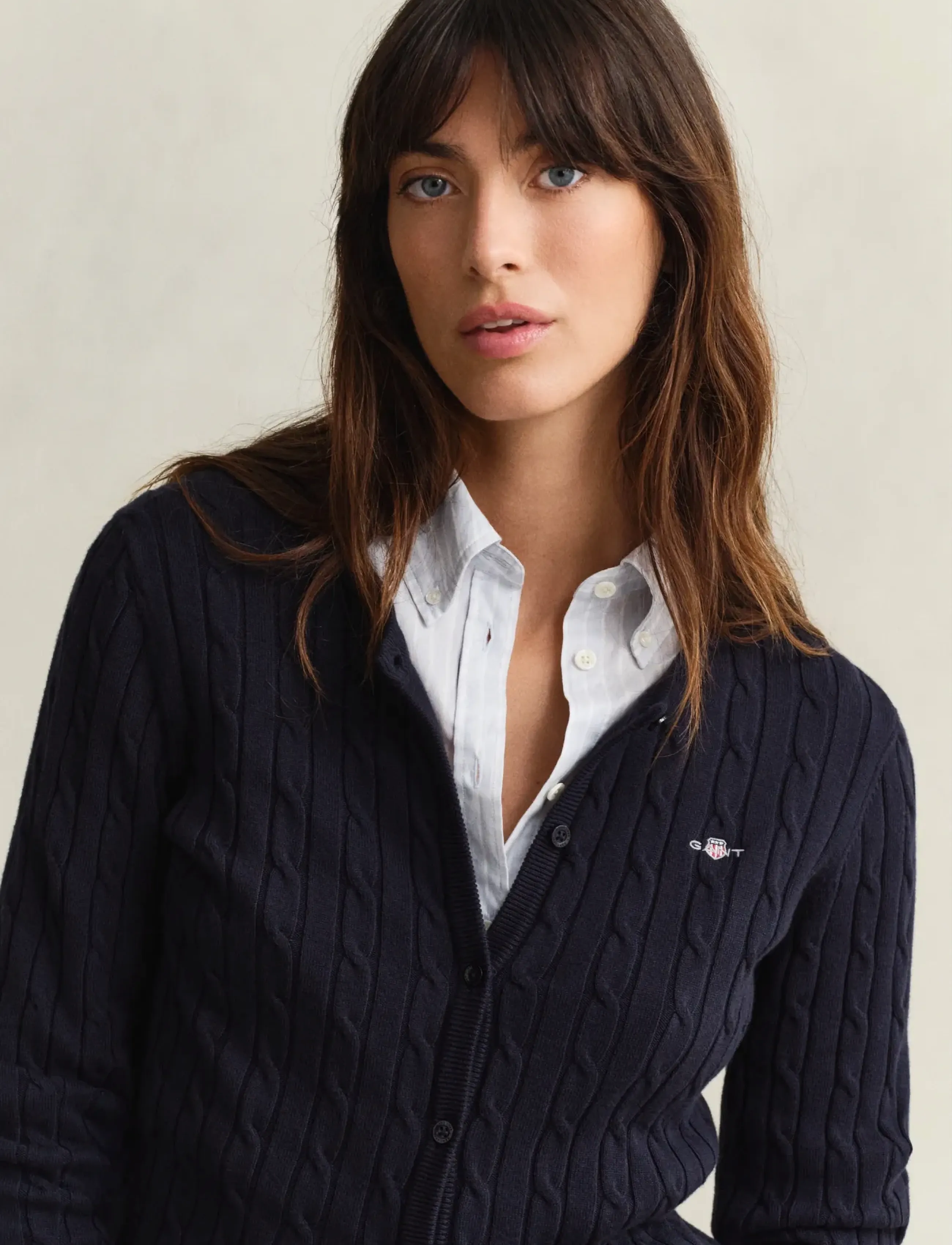 Stretch Cable Knit Cardigan 3