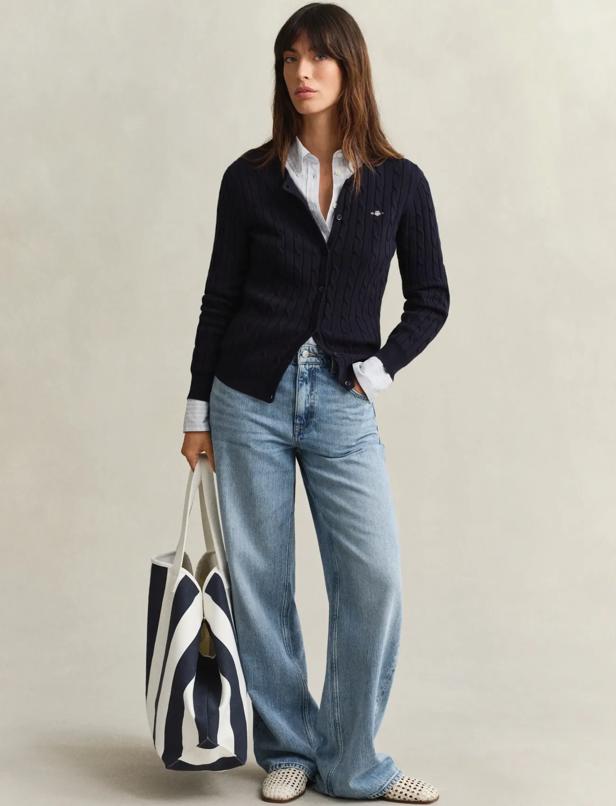 Stretch Cable Knit Cardigan 4