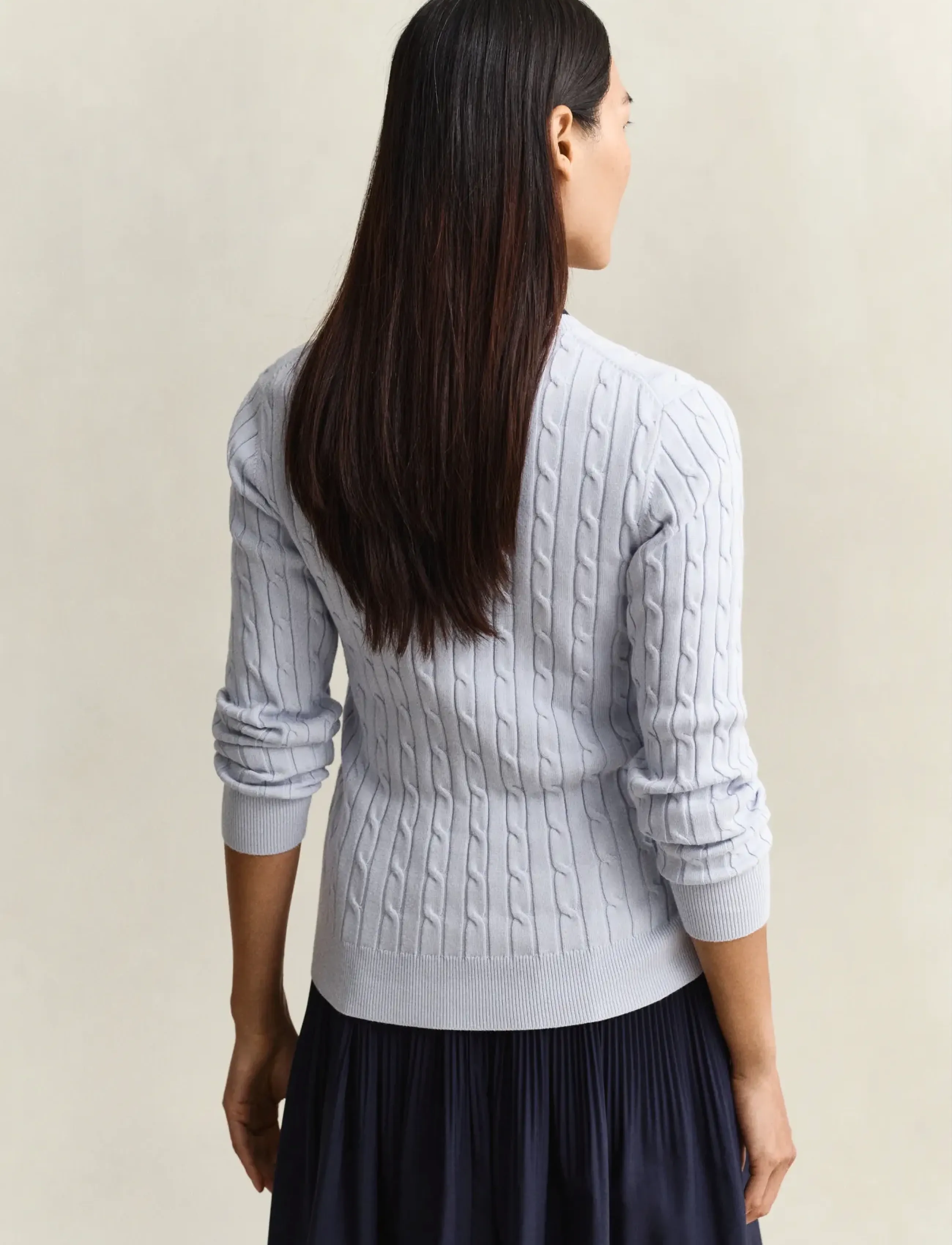 Stretch Cable Knit Cardigan 2