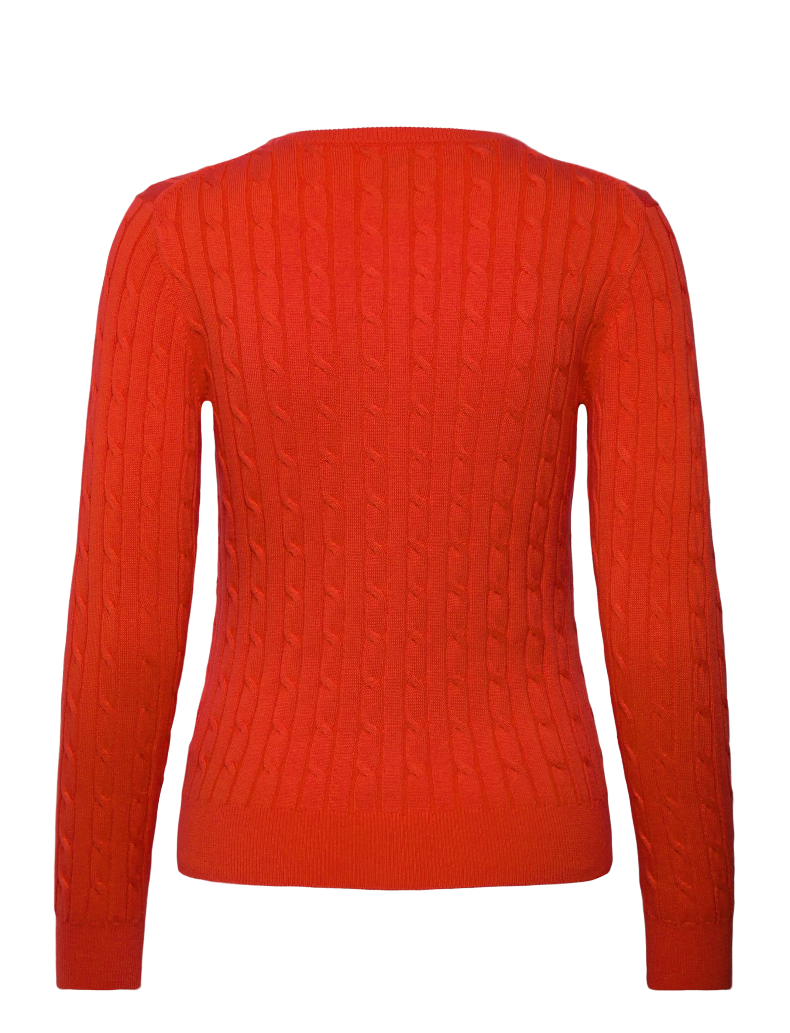 Gant - Stretch Cable Knit Cardigan - cardigans - perfect red - 2