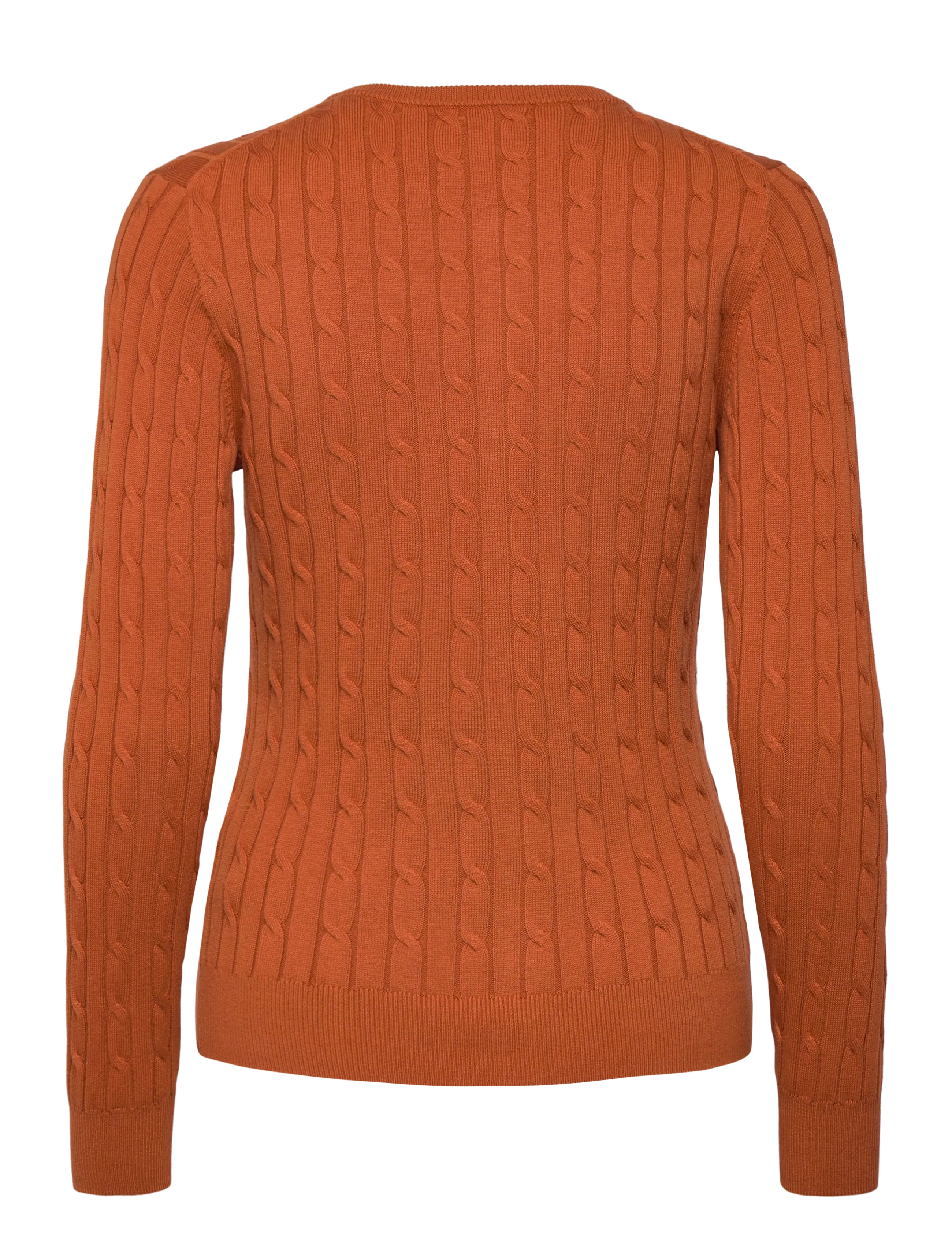 Gant - Stretch Cable Knit Cardigan - cardigans - rusty brown - 2