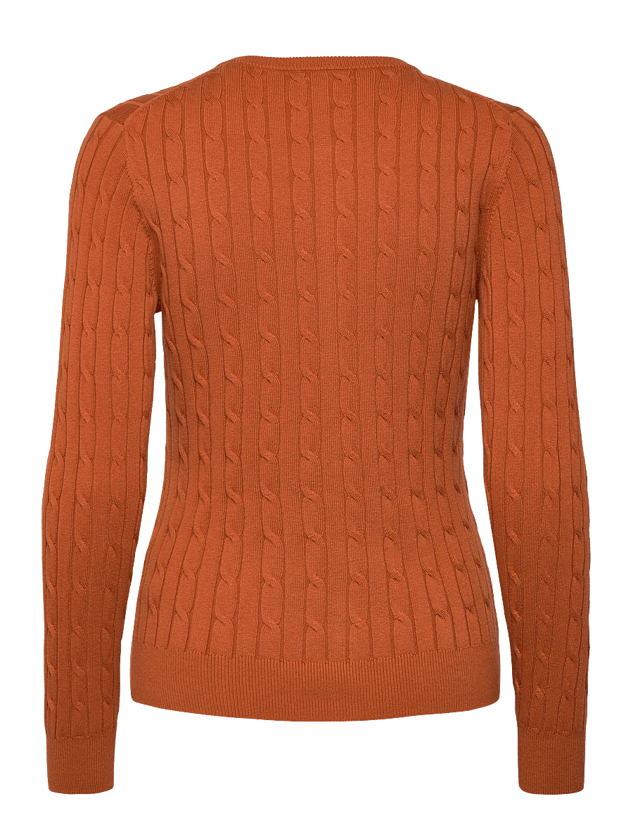 Gant - Stretch Cable Knit Cardigan - cardigans - rusty brown - 2
