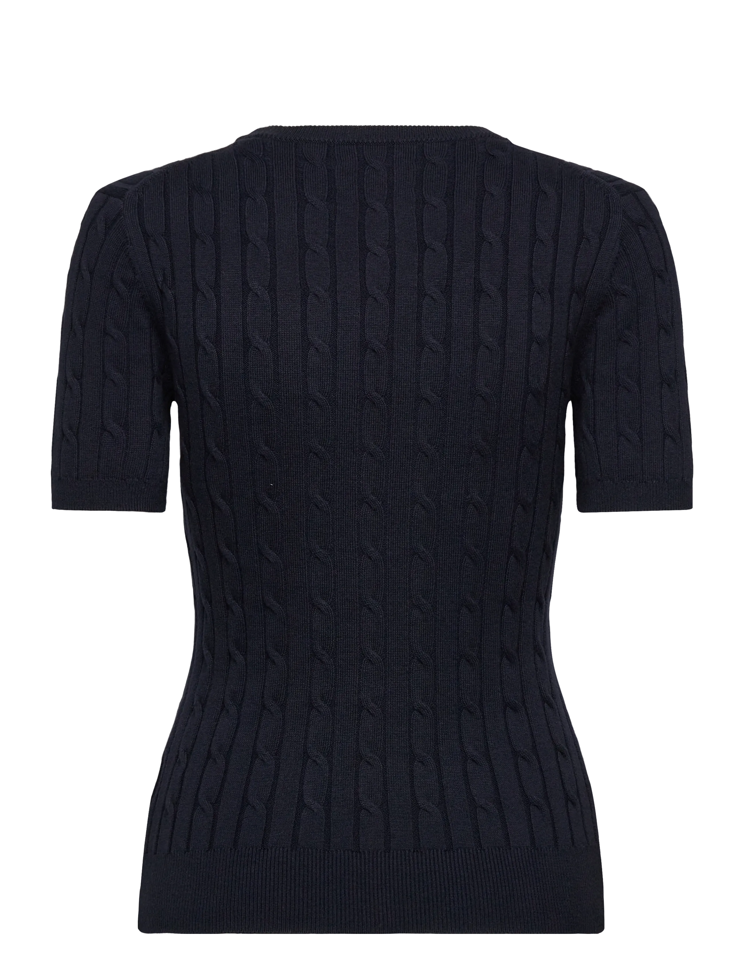 Gant - Stretch Cable Knit Sweater - džemperi - evening blue - 2
