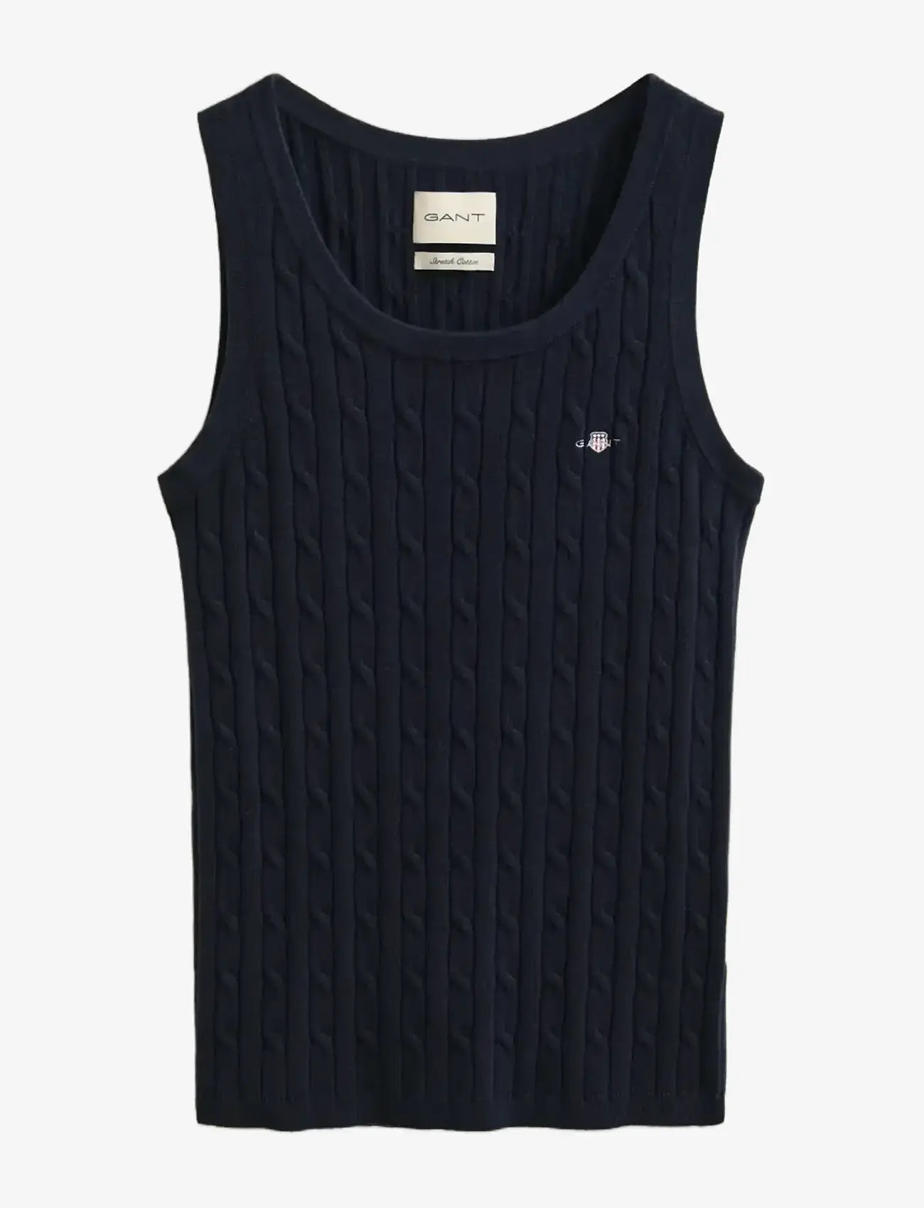 Gant - STRETCH COTTON CABLE TANK TOP - strikveste - evening blue - 1