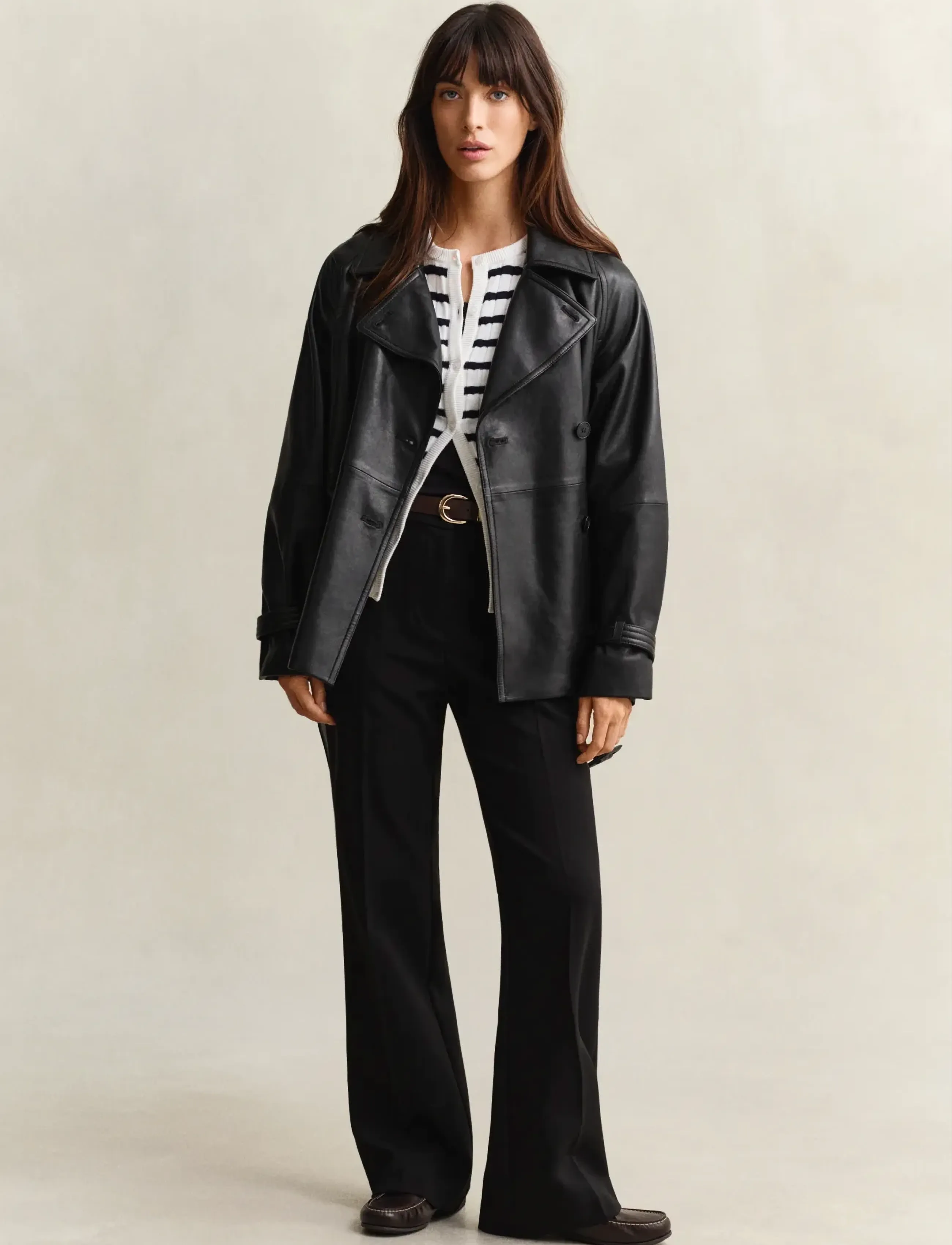 Stretch Cotton Cable Stripe Cardi 4