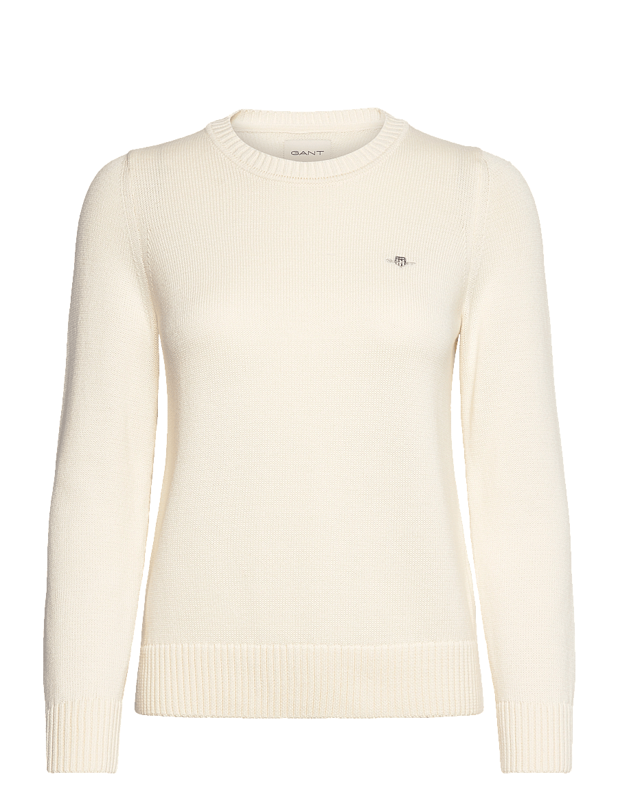 Gant - CLASSIC COTTON C-NECK - cream - 1