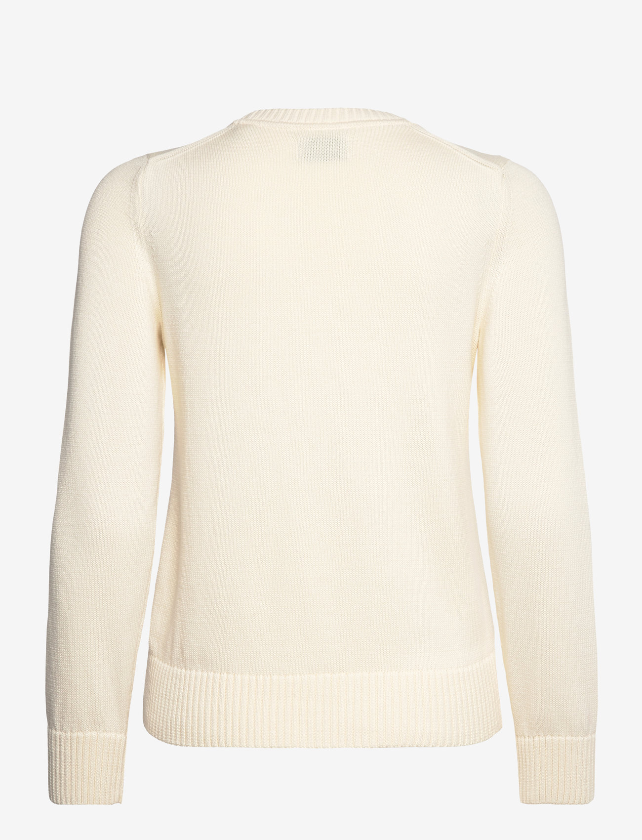 GANT - CLASSIC COTTON C-NECK - cream - 1