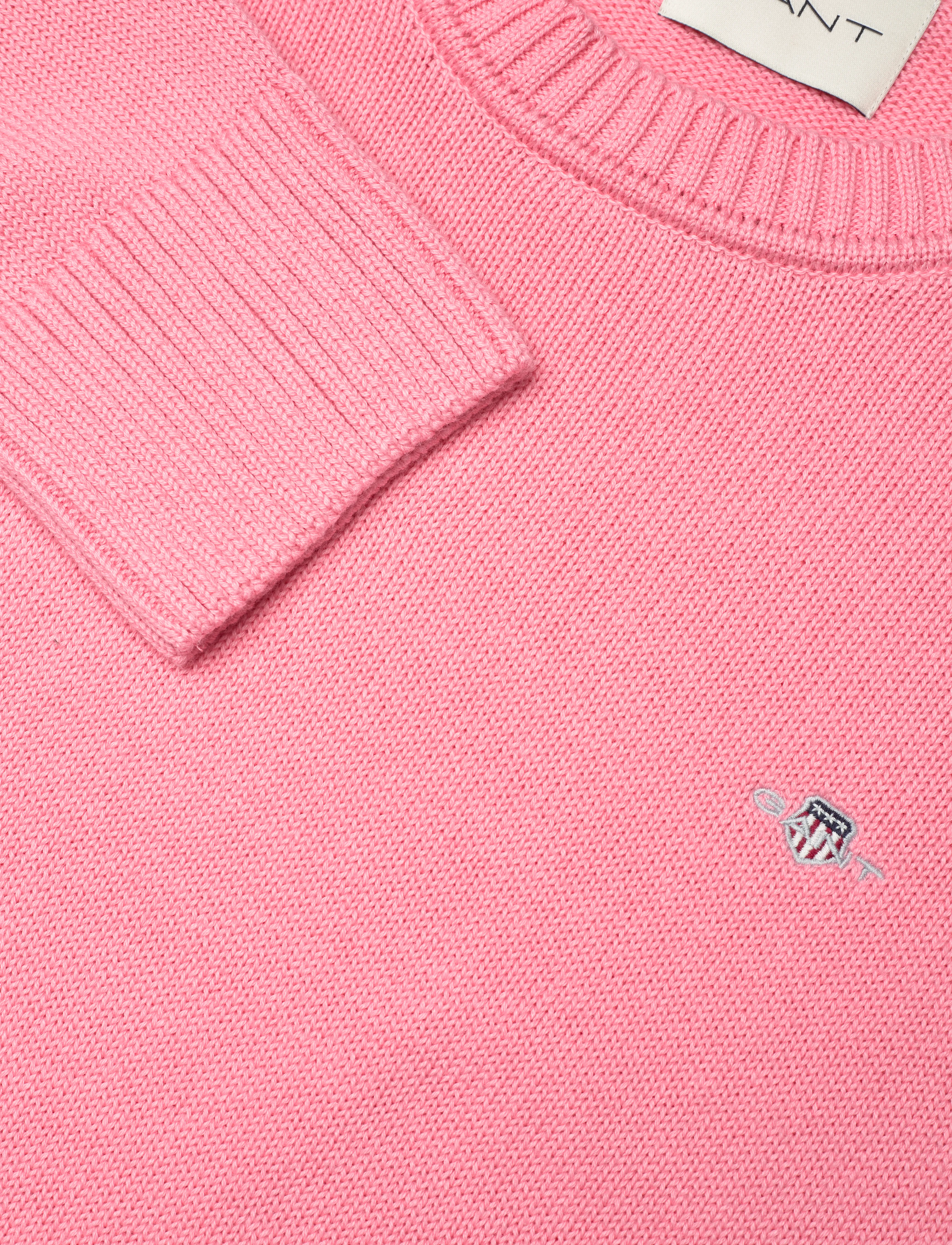 Gant - CLASSIC COTTON C-NECK - geranium pink - 2