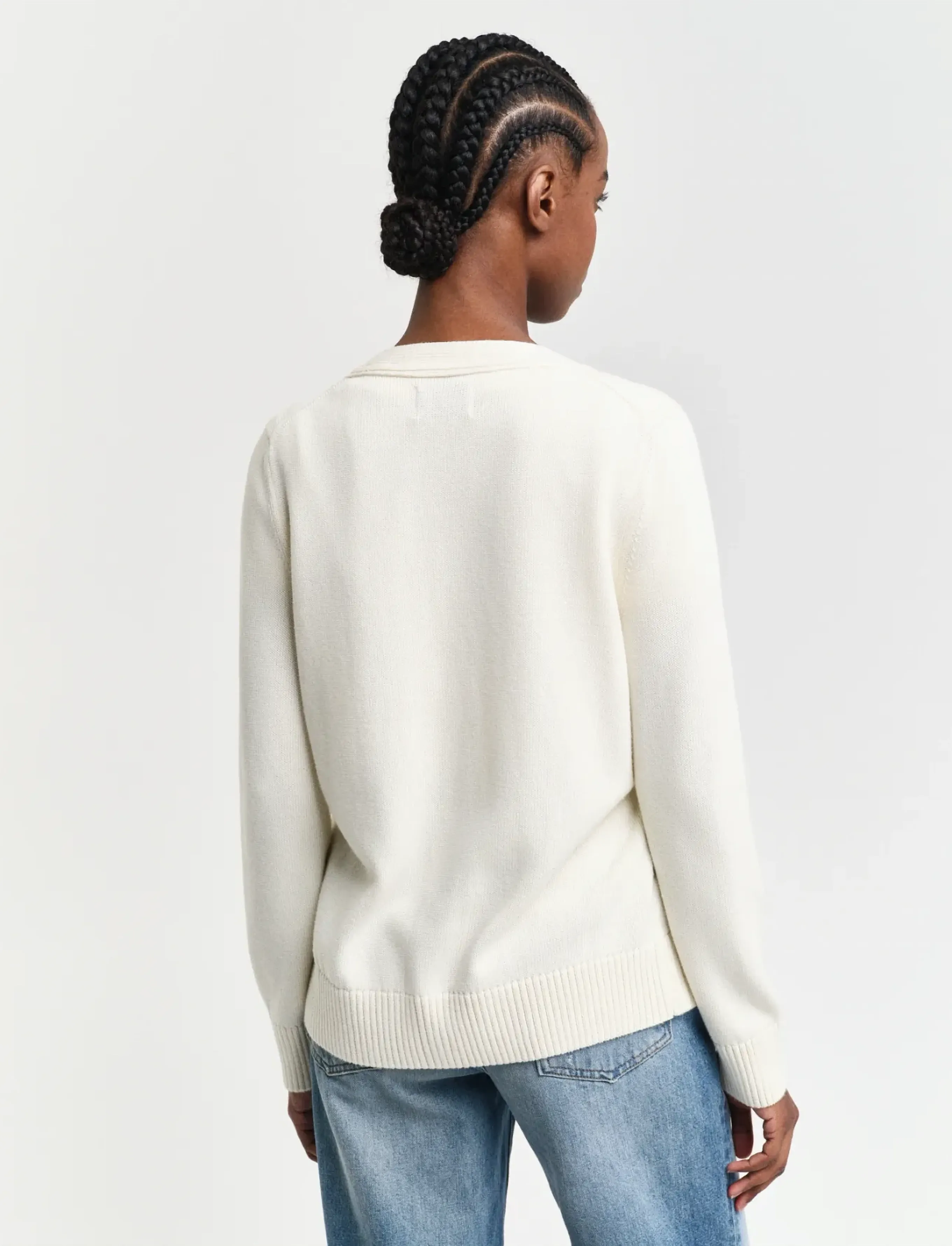 Gant - CLASSIC COTTON CARDIGAN - cream - 2