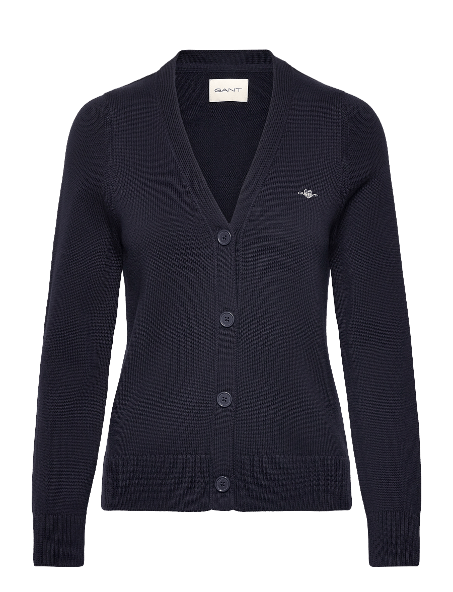 Gant - CLASSIC COTTON CARDIGAN - koftor - evening blue - 1