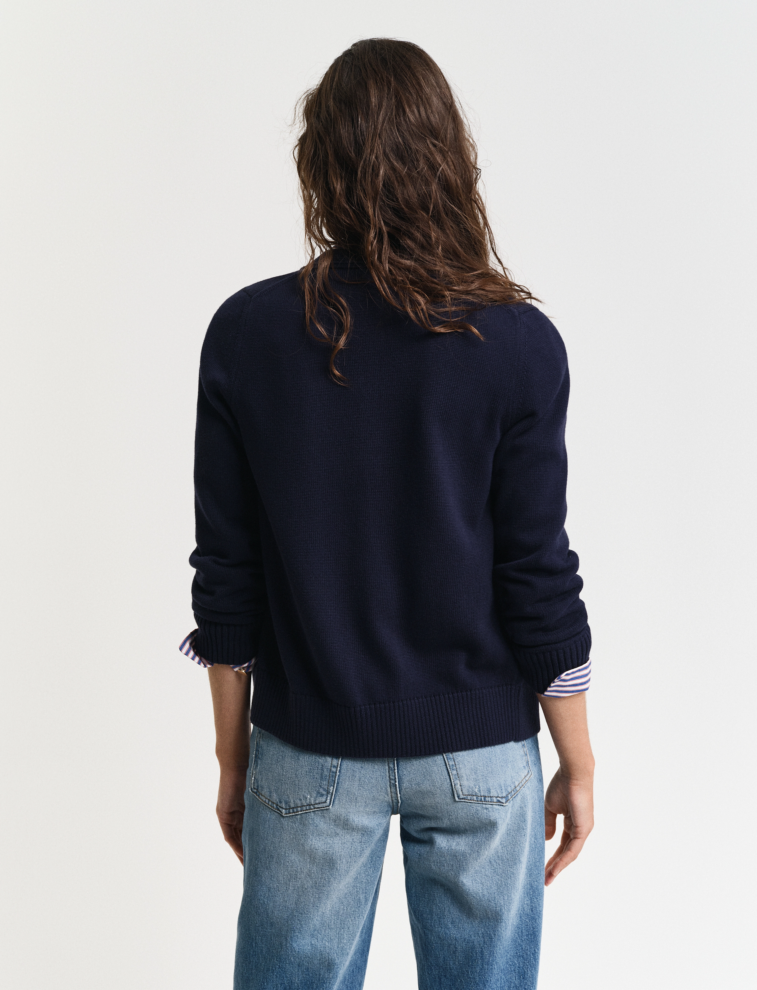 Gant - CLASSIC COTTON CARDIGAN - evening blue - 3