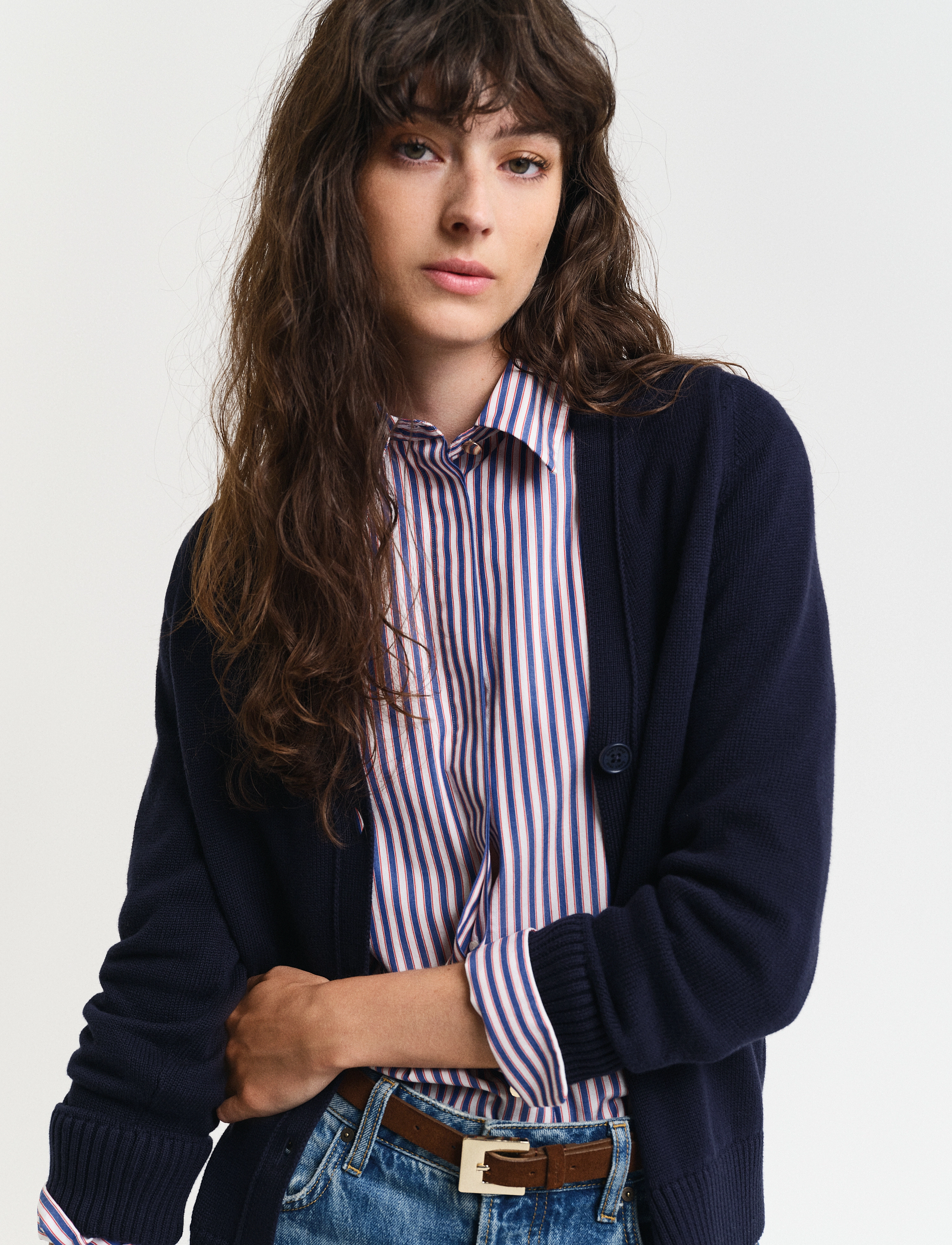 Gant - CLASSIC COTTON CARDIGAN - evening blue - 4
