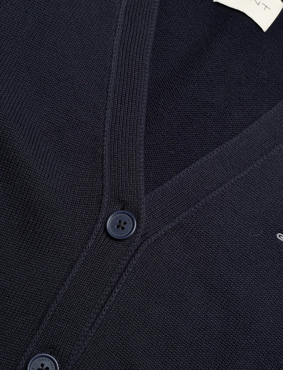 Gant - CLASSIC COTTON CARDIGAN - koftor - evening blue - 5