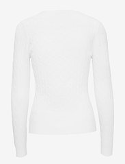 GANT - STRETCH COTTON CABLE C-NECK - pullover - eggshell - 1