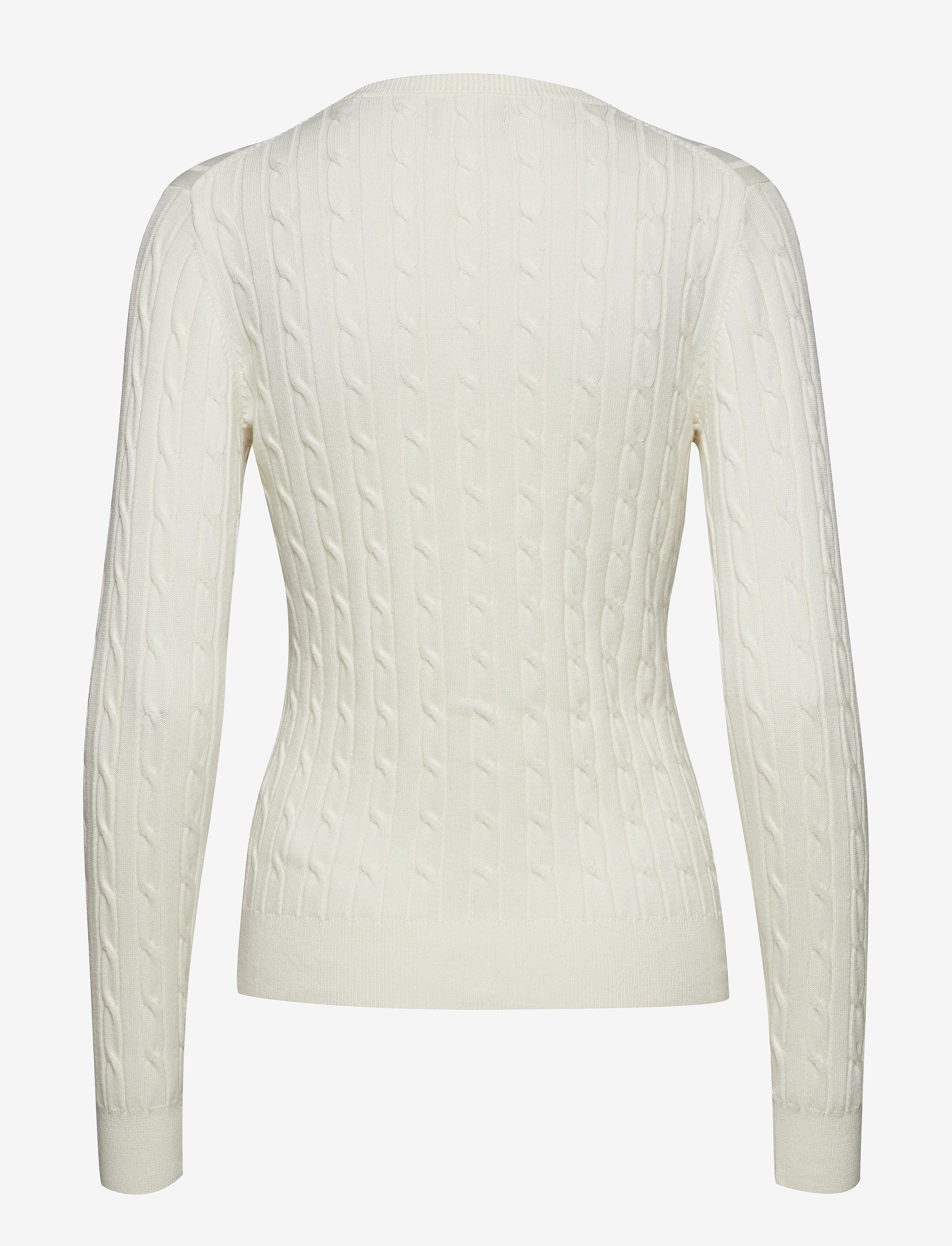GANT - STRETCH COTTON CABLE CARDIGAN - eggshell - 1