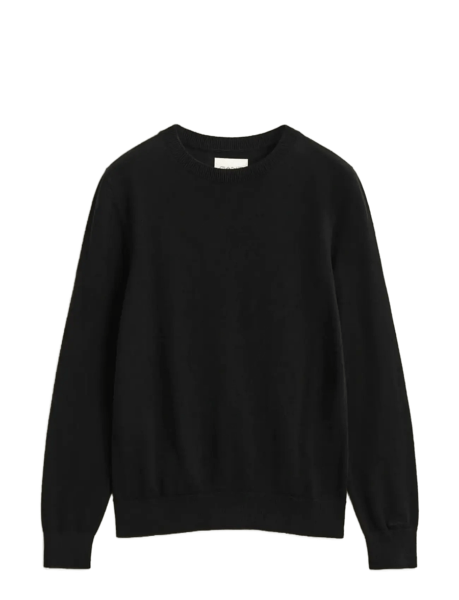 Gant - EXTRAFINE MERINO WOOL C-NECK - pullover - black - 1