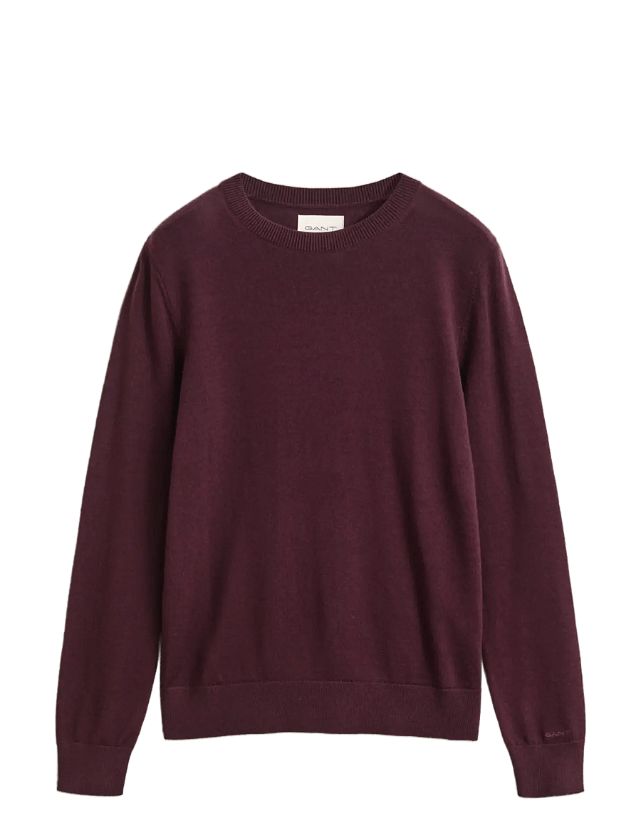 Gant - EXTRAFINE MERINO WOOL C-NECK - pullover - darkened wine - 0