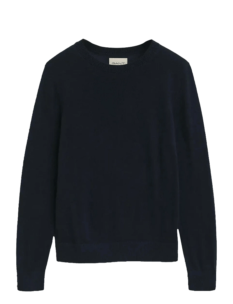 GANT - EXTRAFINE MERINO WOOL C-NECK - striktrøjer - evening blue - 1