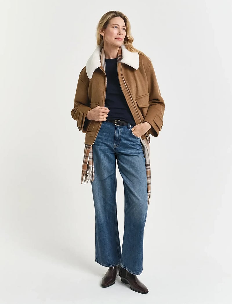 GANT - EXTRAFINE MERINO WOOL C-NECK - striktrøjer - evening blue - 2