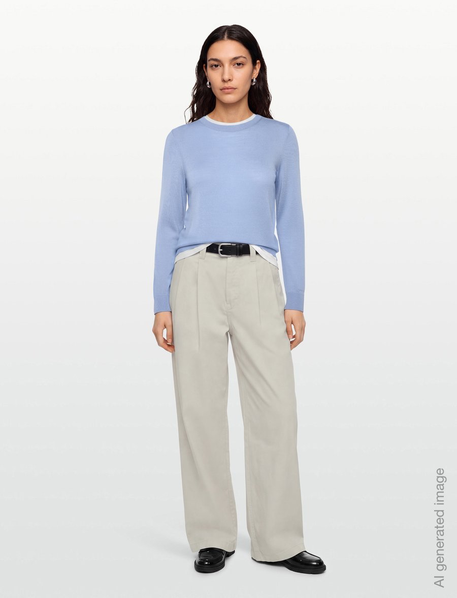 Gant - EXTRAFINE MERINO WOOL C-NECK - pullover - misty lavender - 0
