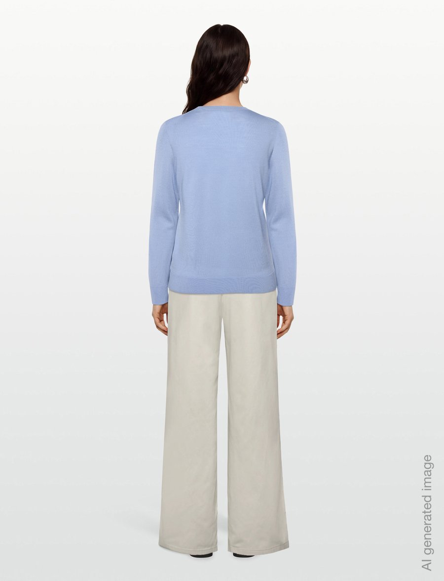 Gant - EXTRAFINE MERINO WOOL C-NECK - pullover - misty lavender - 4