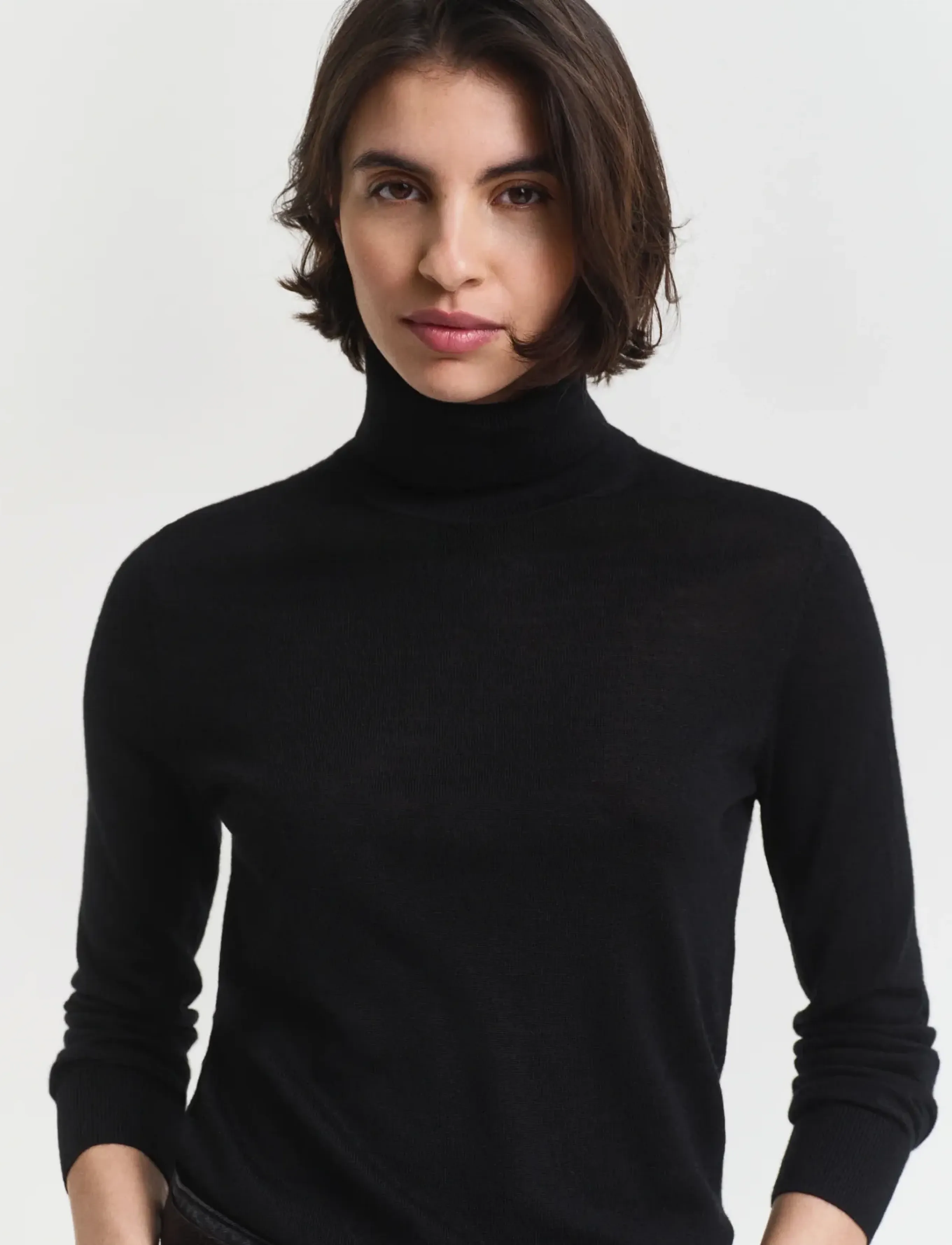 Gant - EXTRAFINE MERINO WOOL TURTLENECK - rollkragenpullover - black - 3