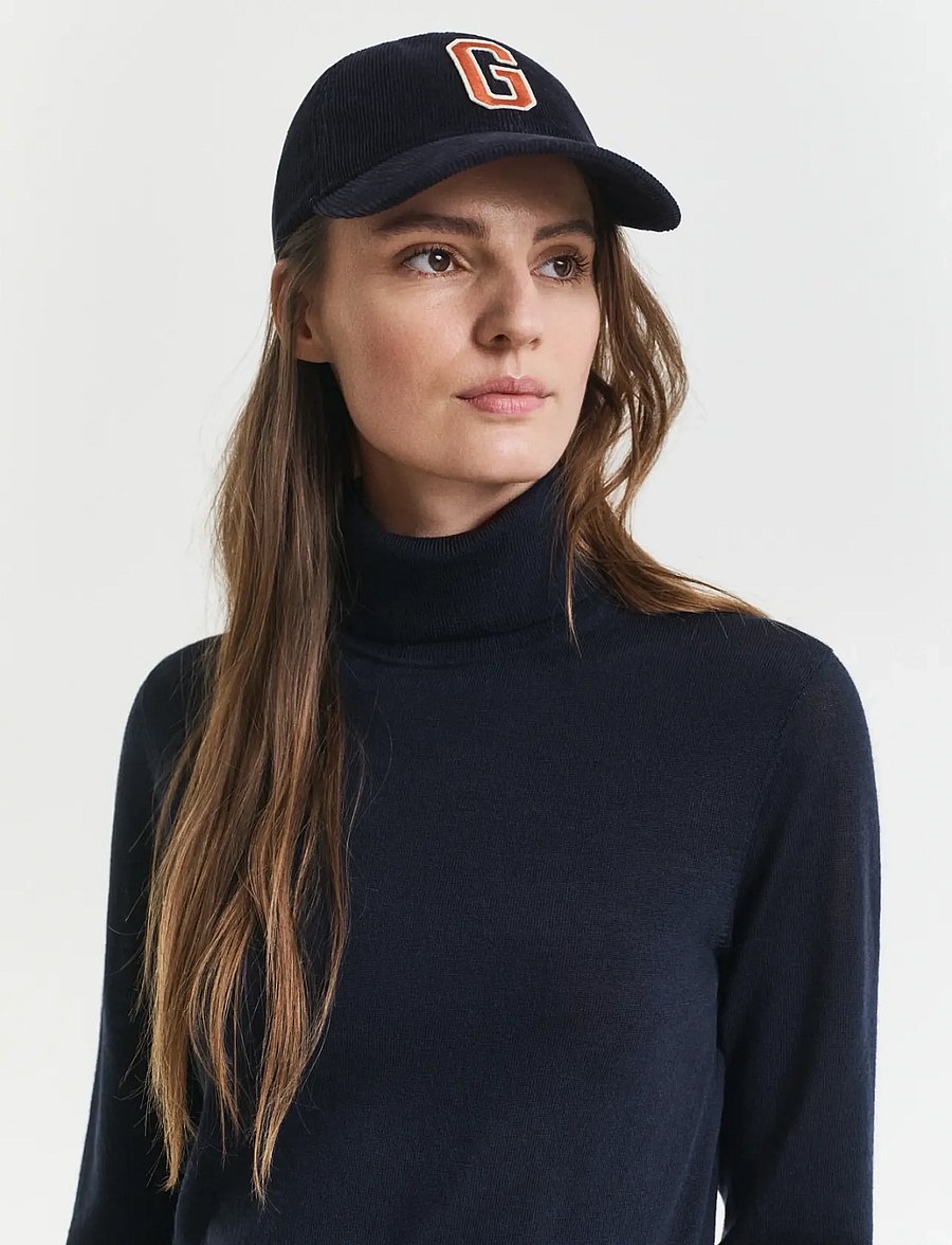 Gant - EXTRAFINE MERINO WOOL TURTLENECK - rullekraver - evening blue - 3