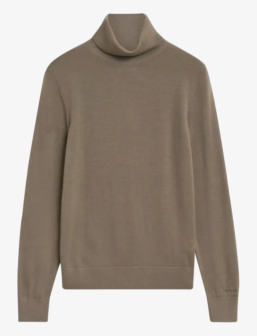 GANT - EXTRAFINE MERINO WOOL TURTLENECK - turtlenecks - taupe beige - 0