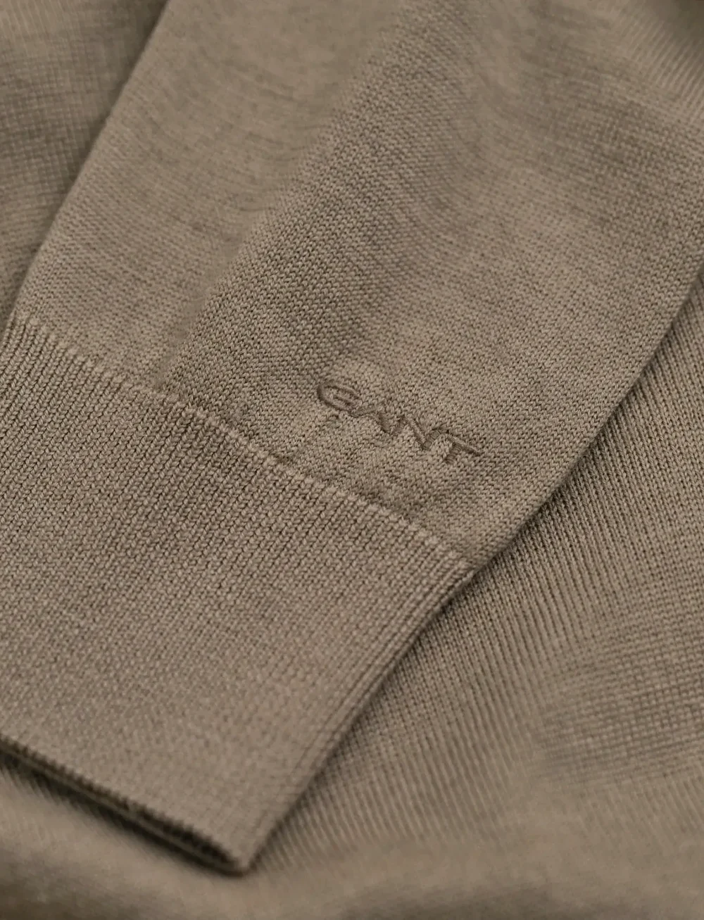 GANT - EXTRAFINE MERINO WOOL TURTLENECK - turtlenecks - taupe beige - 1