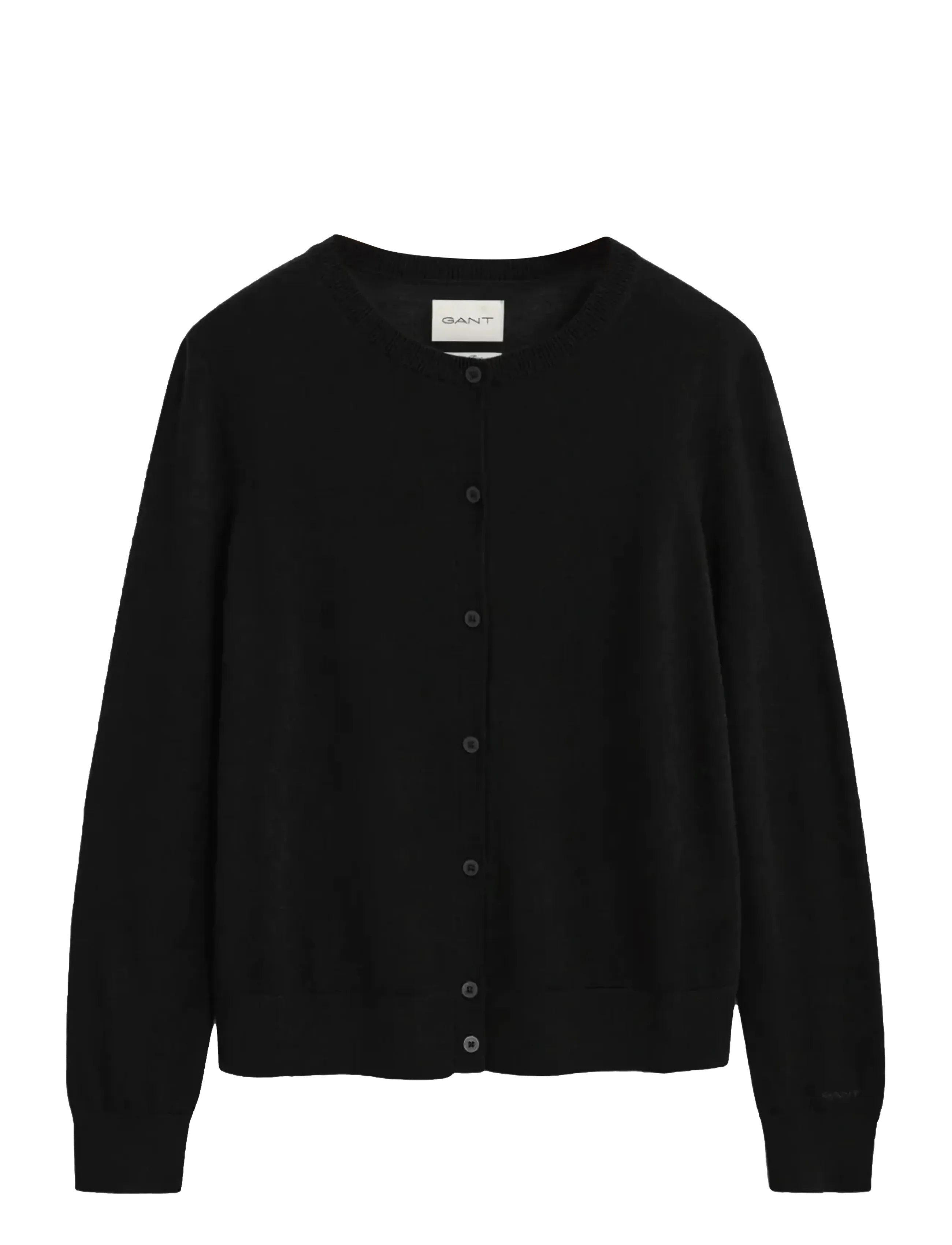 EXTRAFINE MERINO WOOL CARDIGAN - BLACK