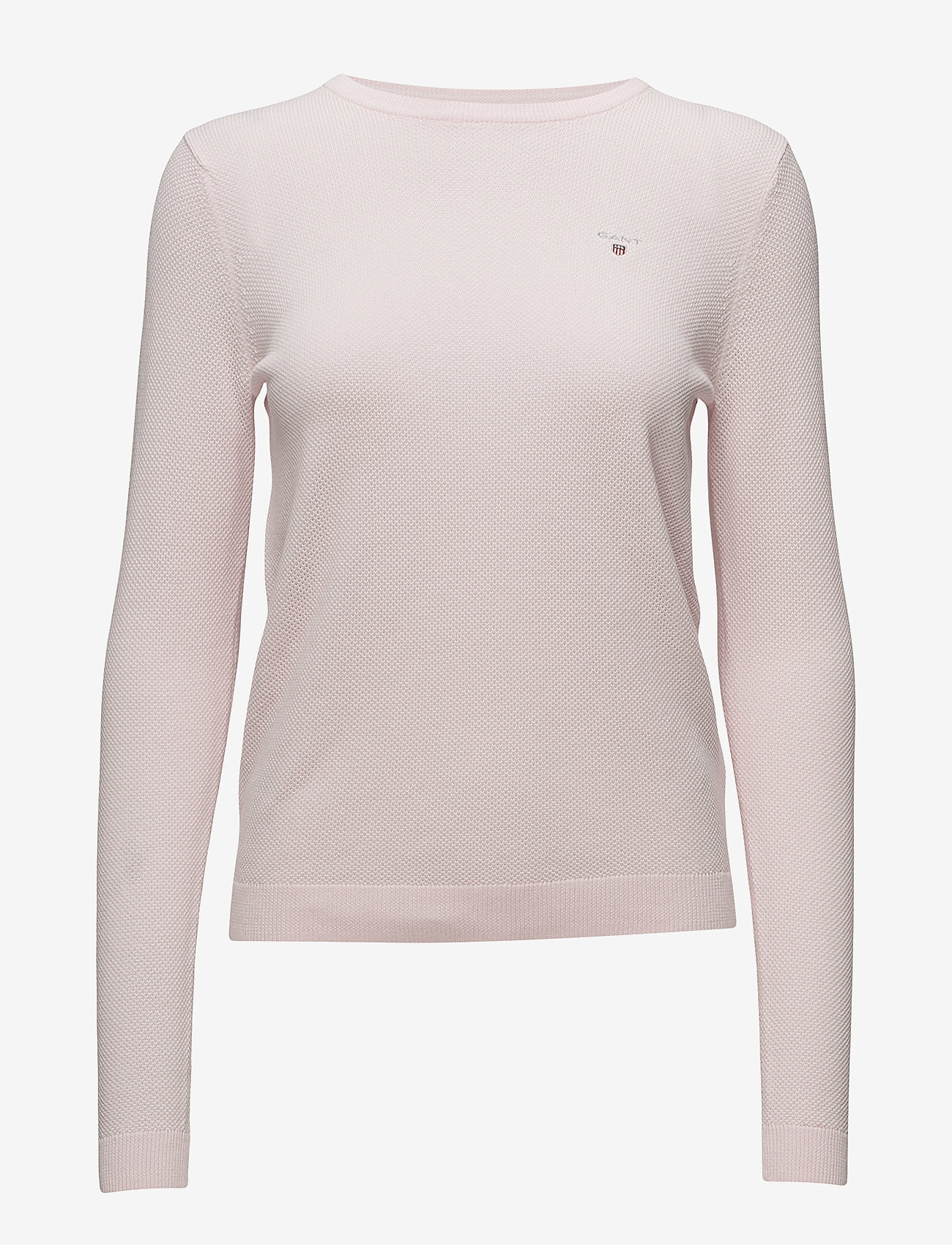 GANT - COTTON PIQUE CREW - barley pink - 0