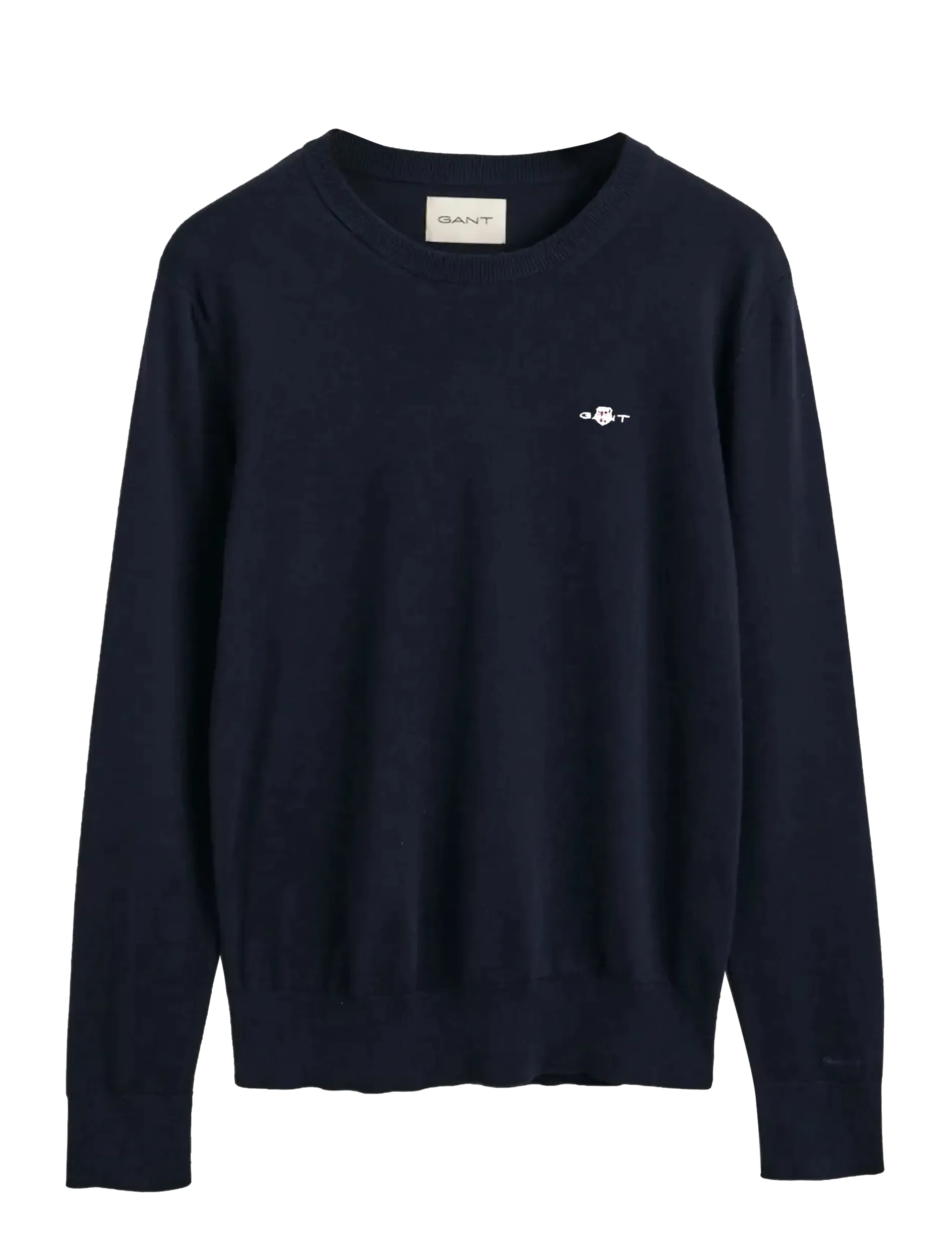 GANT Fine Knit C-Neck Navy - XS - Damen