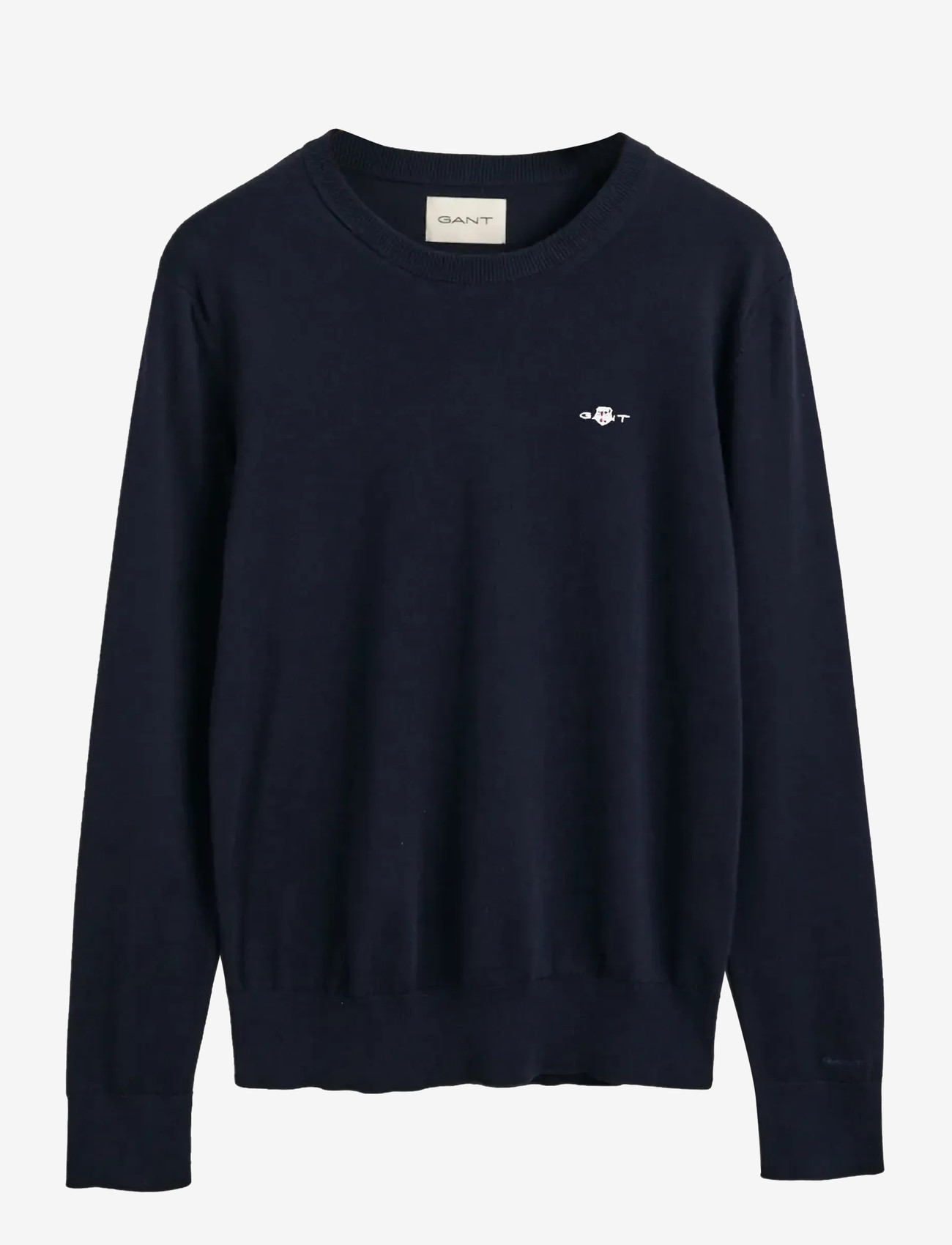 GANT - FINE KNIT C-NECK - jumpers - evening blue - 1