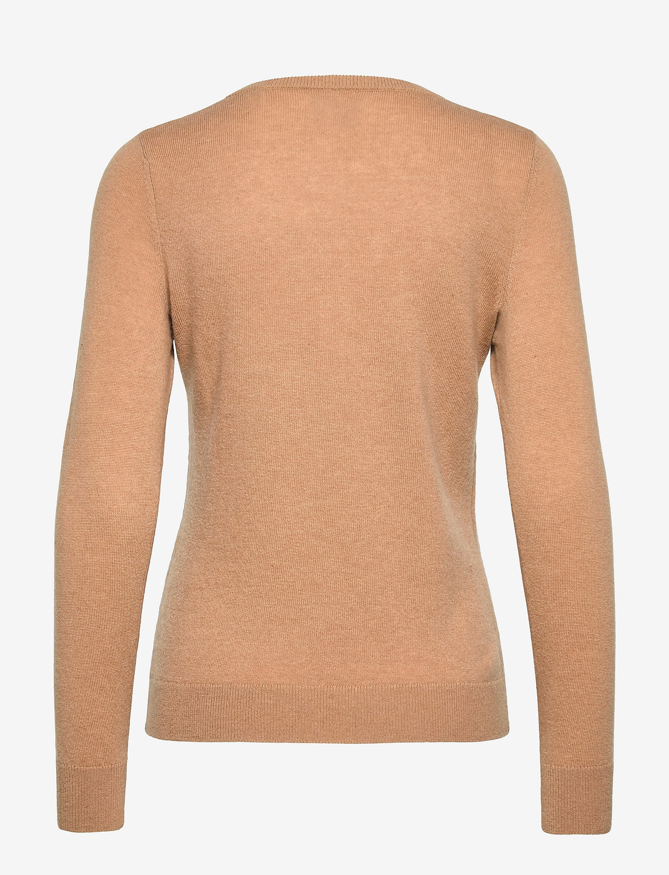 GANT - MD. EXTRAFINE LAMBSWOOL V-NECK - dark khaki - 1