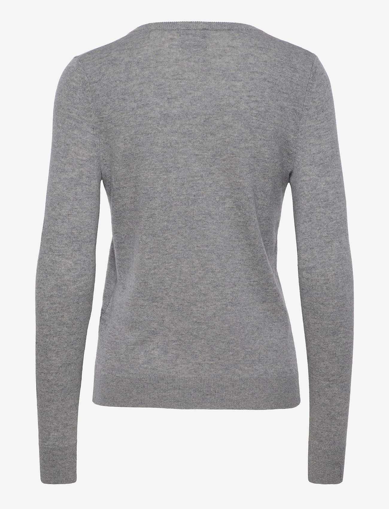 GANT - MD. EXTRAFINE LAMBSWOOL V-NECK - grey melange - 1