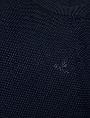 GANT - COTTON PIQUE C-NECK - trøjer - evening blue - 2