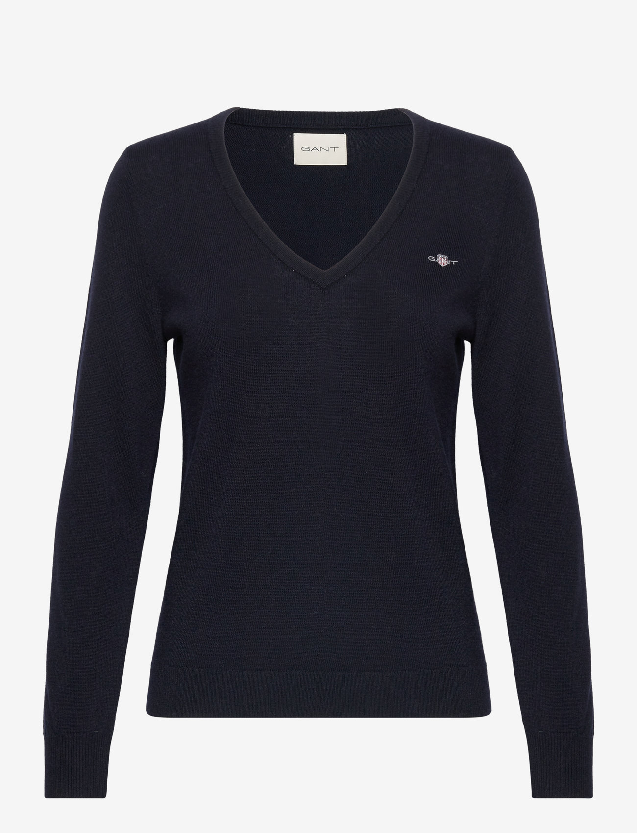 GANT - EXTRAFINE V-NECK - evening blue - 0
